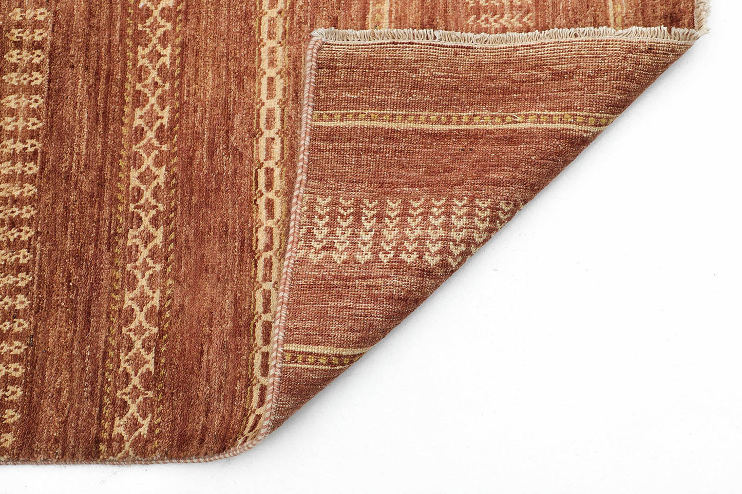 Hand-Knotted Oushak Carpet 3'.1" X 5'.2" Traditional, Rust Fine Wool Area Rug 3x5