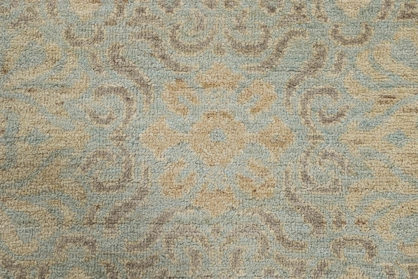Hand-Knotted Gabbeh Carpet 7'.9" X 9'.6" , L/Blue Fine Wool Area Rug 8x10