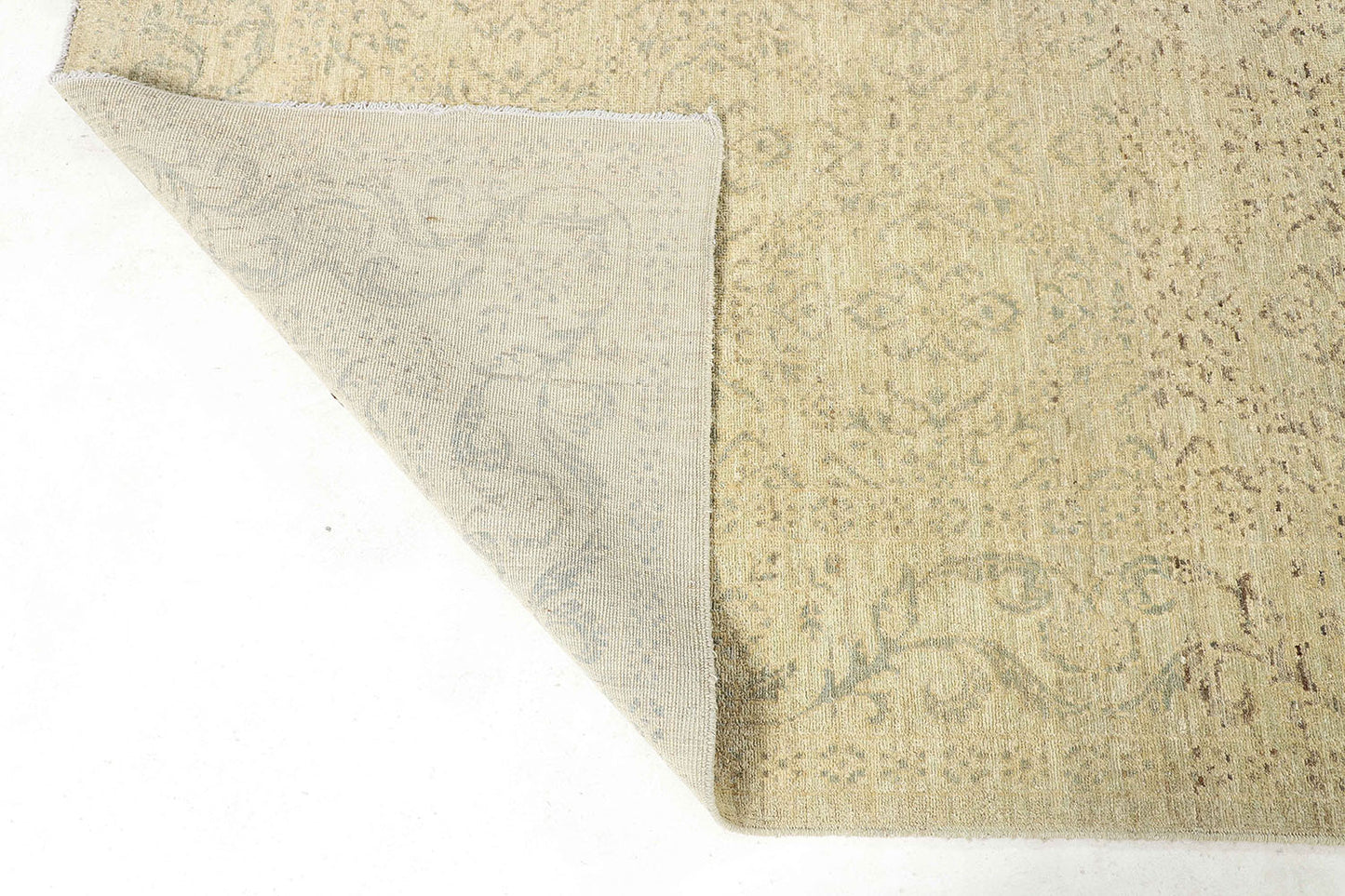 Hand-Knotted Oushak Carpet 6'.1" X 8'.10" Traditional, Grey Fine Wool Area Rug 6x9