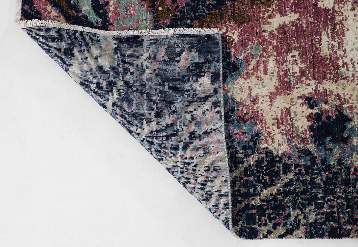 Hand-Knotted Oushak Carpet 6' X 9'.1" Traditional, Blue Fine Wool Area Rug 6x9