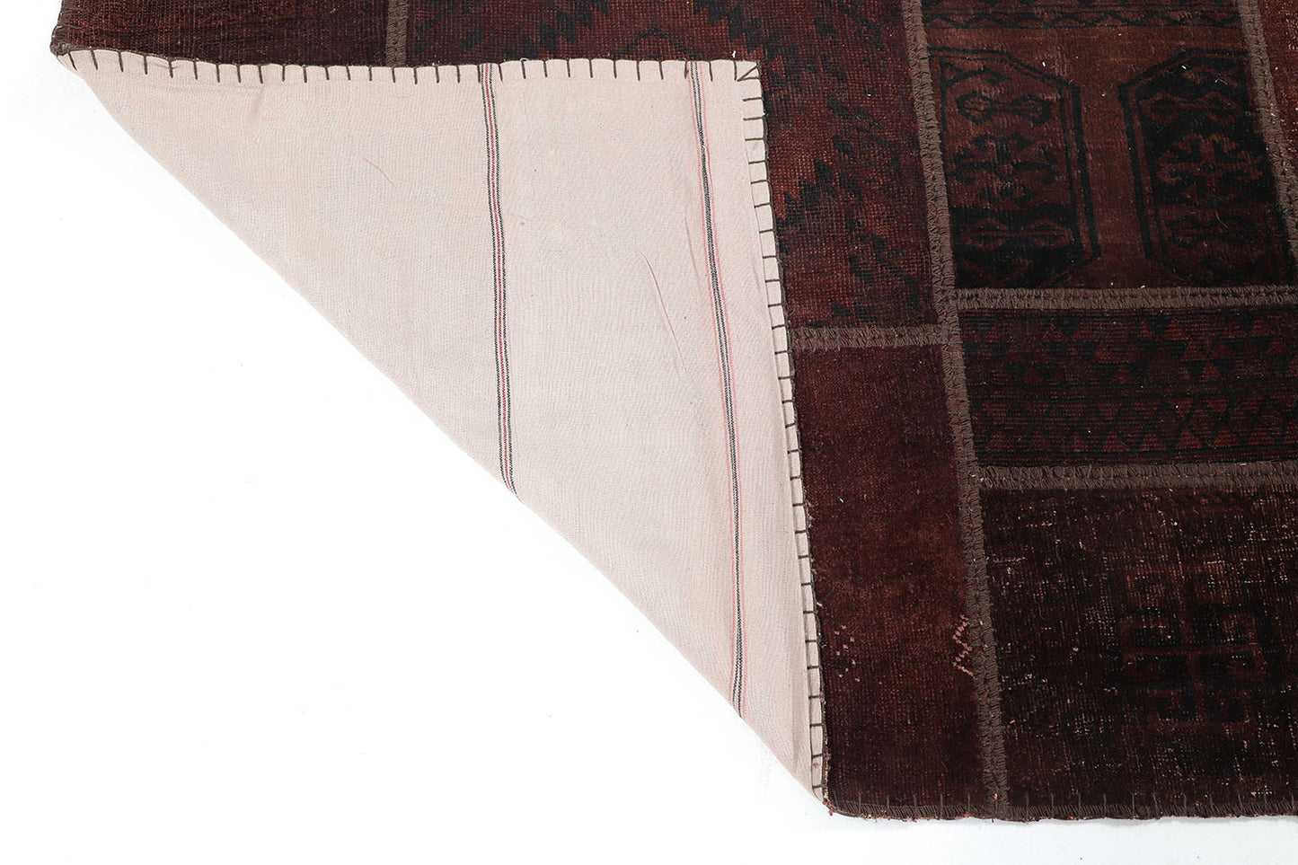 Hand-Knotted Gabbeh Carpet 5'.10" X 8'.2" , Brown Fine Wool Area Rug5.5x8 D44350