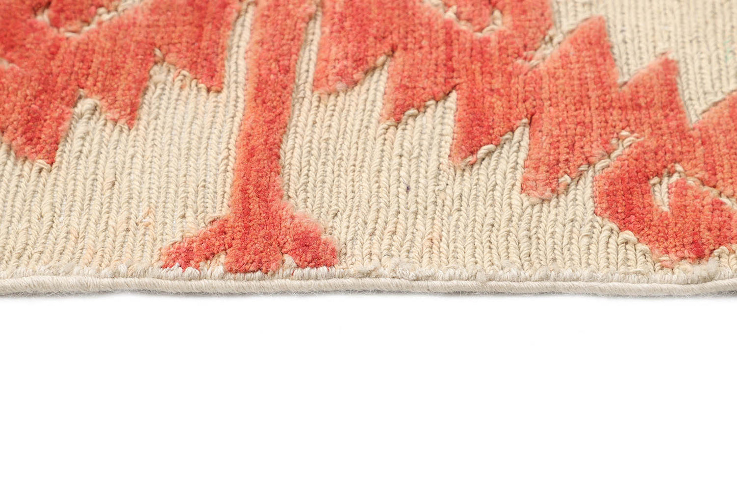 Hand-Knotted Oushak Carpet 6'.3" X 9'.9" Traditional, Beige Fine Wool Area Rug 6x9