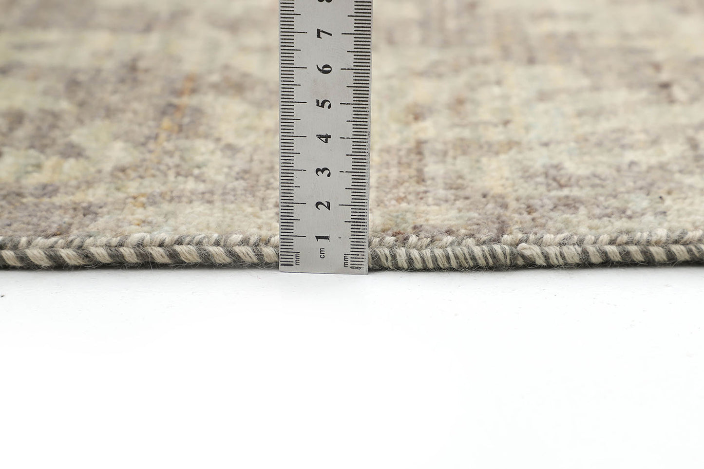 Hand-Knotted Oushak Carpet 4'.1" X 6'.3" Traditional, Grey Fine Wool Area Rug 4x6