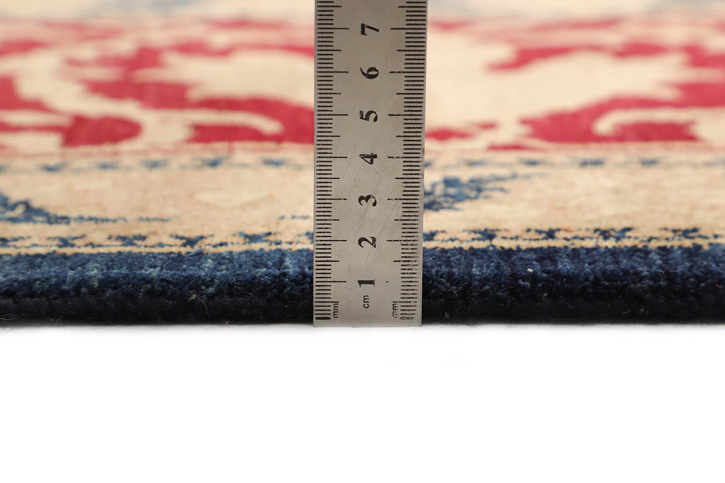 Hand-Knotted Lahore Carpet 9'.1" X 11'.10" Oriental, Red Fine Wool Area Rug 9x12