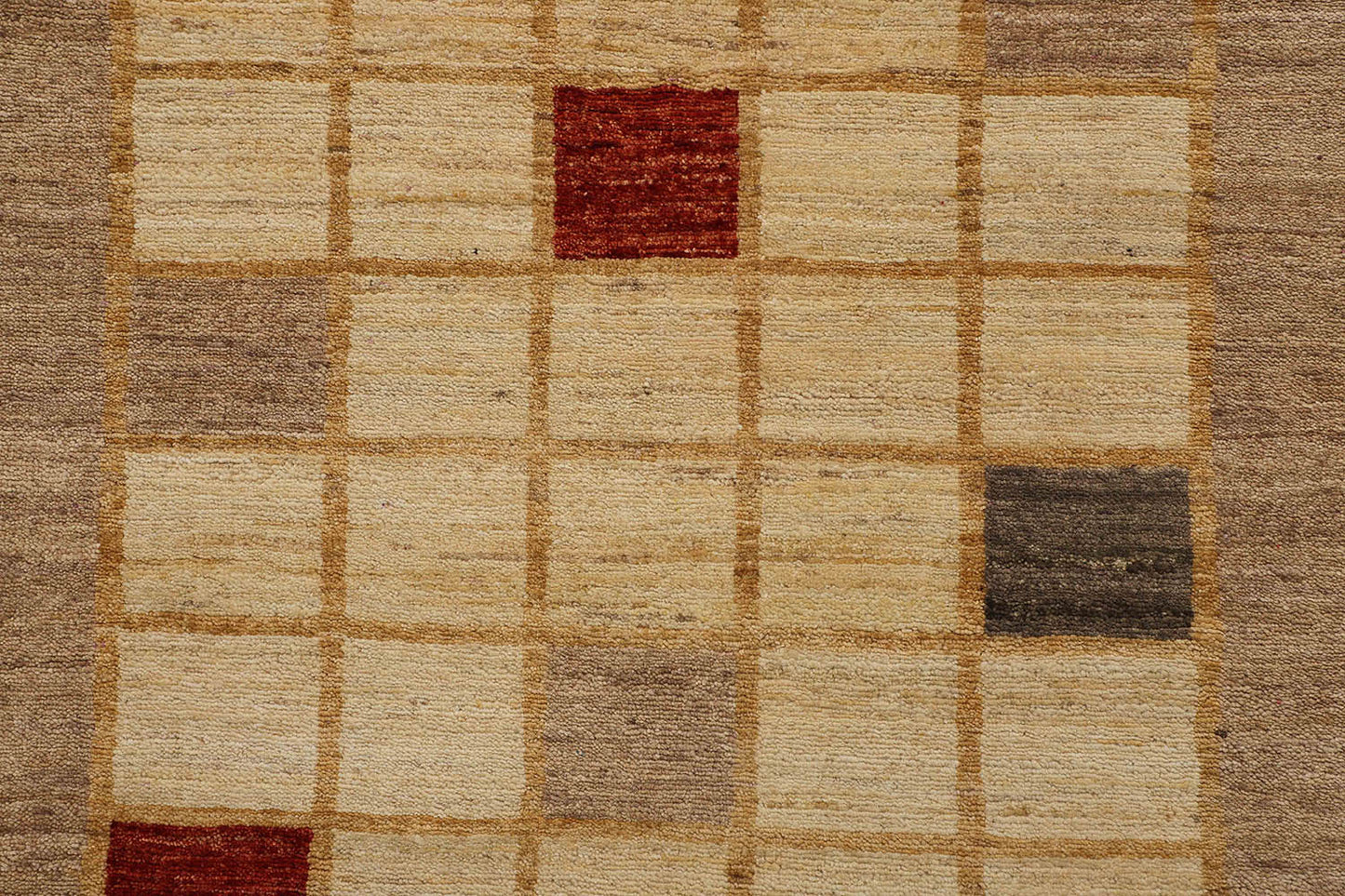 Hand-Knotted Gabbeh Carpet 2'.8" X 12'.9" Tribal, Ivory Fine Wool Runner Rug 2.5x14 D18557