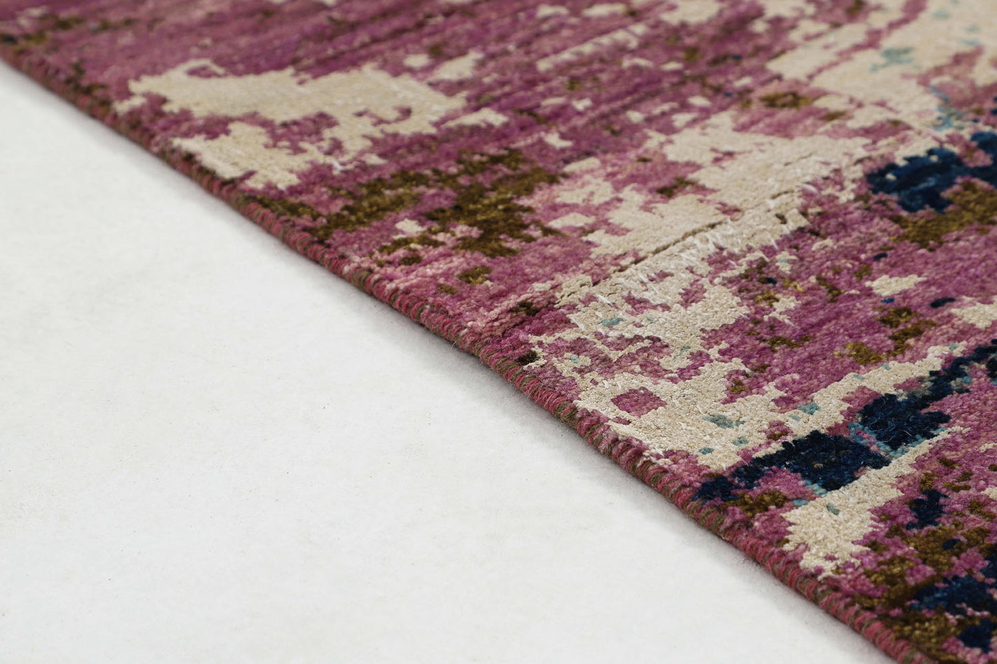 Hand-Knotted Oushak Carpet 6' X 9'.1" Traditional, Blue Fine Wool Area Rug 6x9