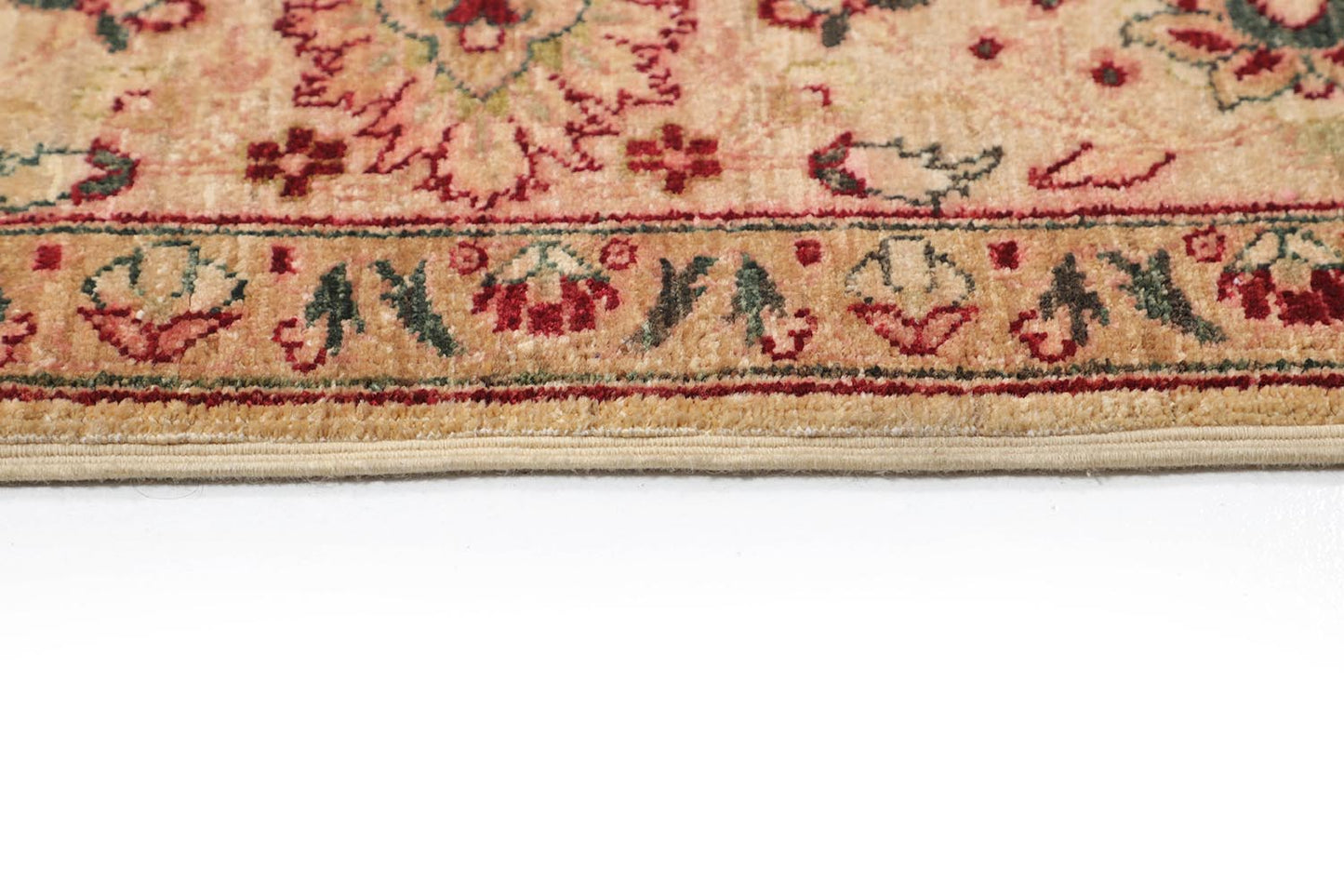 Hand-Knotted Oushak Carpet 5'.10" X 8'.2" Traditional, Ivory Fine Wool Area Rug 6x9