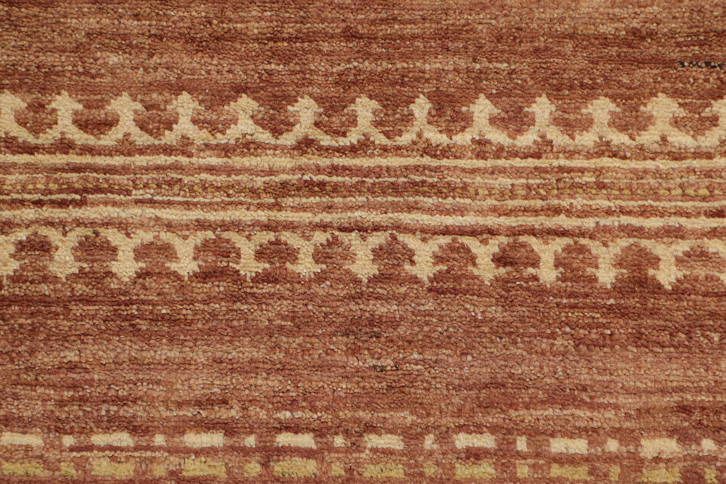 Hand-Knotted Oushak Carpet 3'.1" X 5'.2" Traditional, Rust Fine Wool Area Rug 3x5