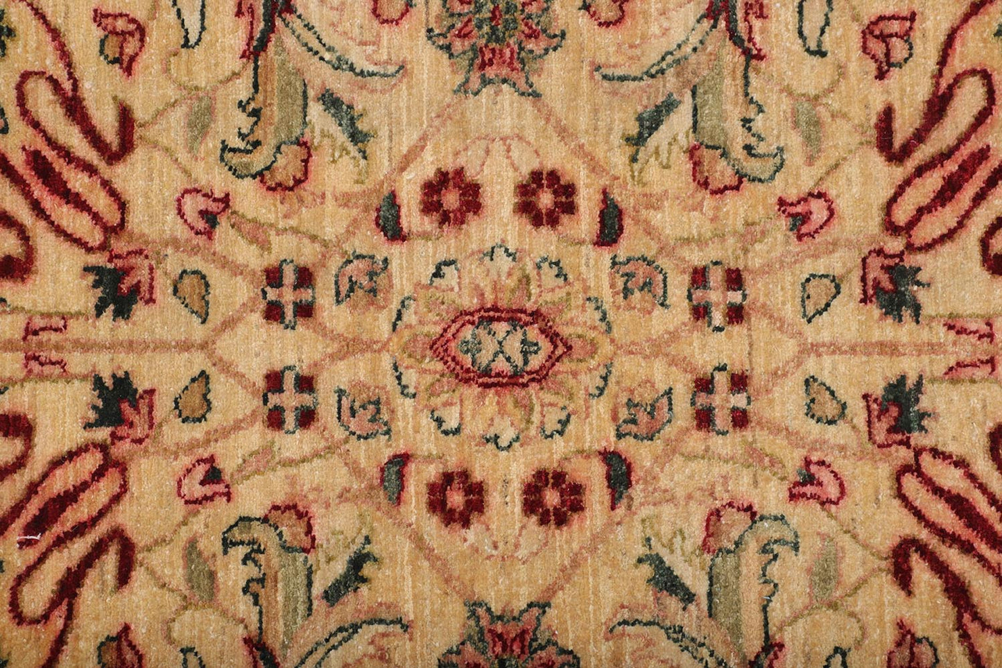 Hand-Knotted Oushak Carpet 5'.10" X 8'.2" Traditional, Ivory Fine Wool Area Rug 6x9