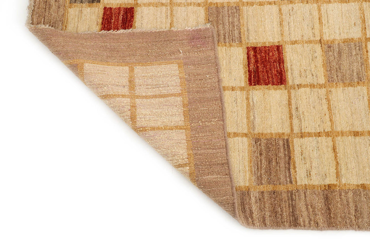 Hand-Knotted Gabbeh Carpet 2'.8" X 12'.9" Tribal, Ivory Fine Wool Runner Rug 2.5x14 D18557