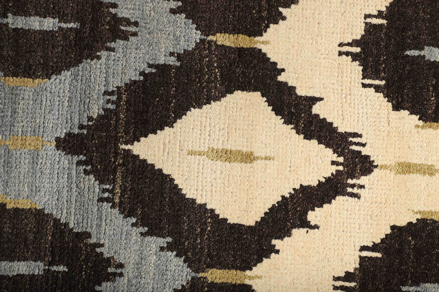 Hand-Knotted Gabbeh Carpet 8'.1" X 9'.11" , Black Fine Wool Area Rug 8x10