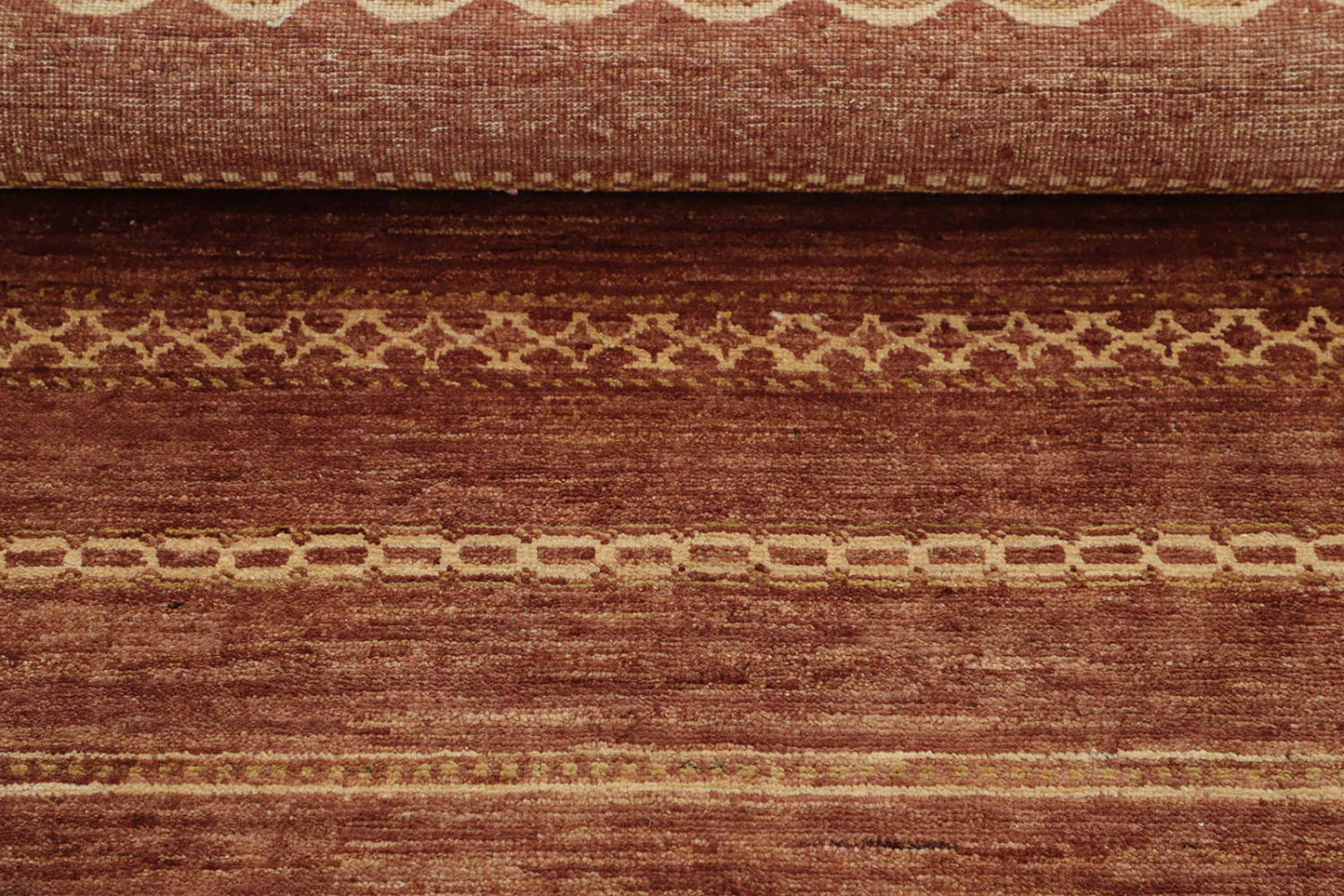 Hand-Knotted Oushak Carpet 3'.1" X 5'.2" Traditional, Rust Fine Wool Area Rug 3x5
