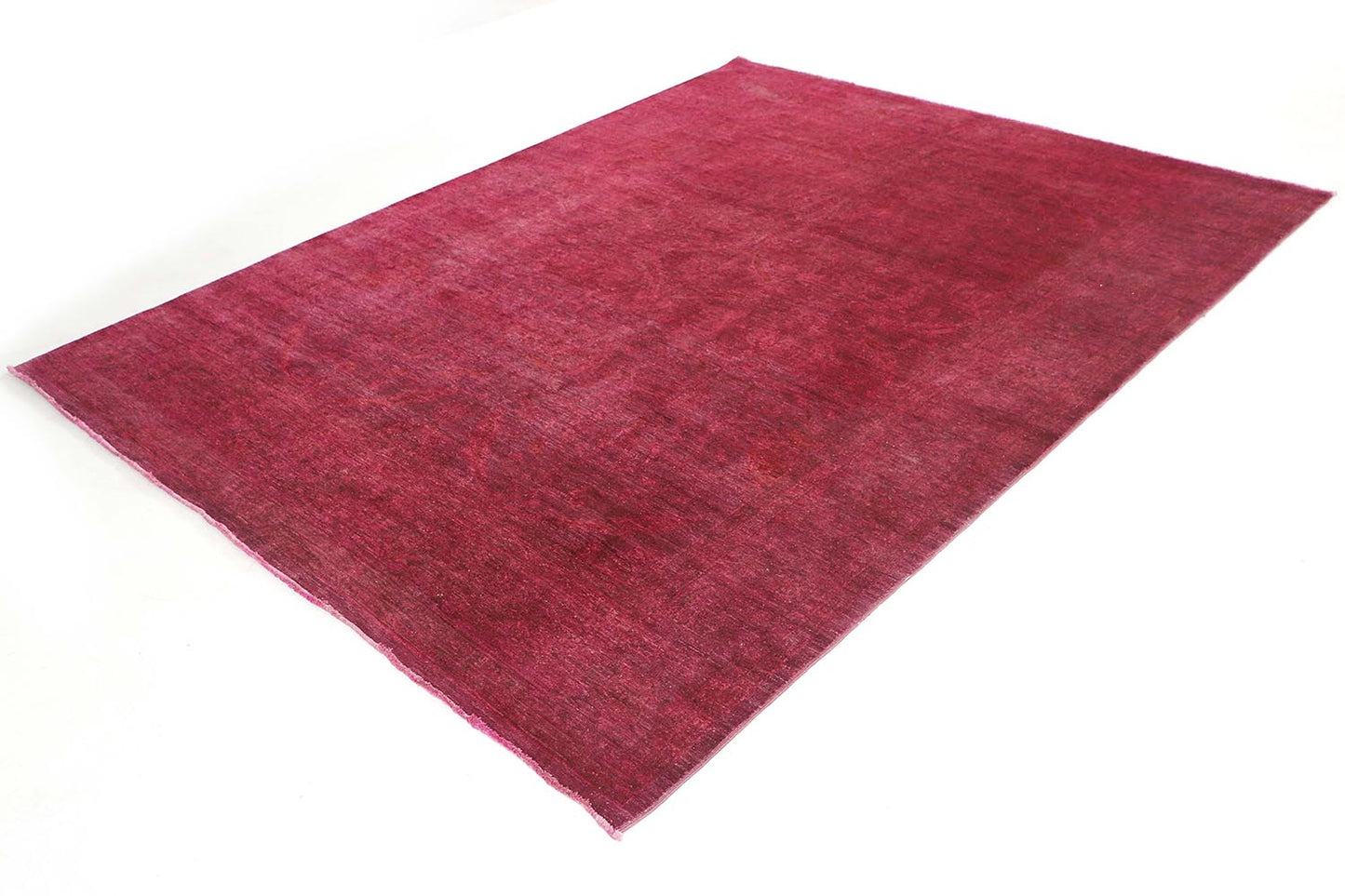 Hand-Knotted Oushak Carpet 8'.3" X 10'.3" Traditional, Red Fine Wool Area Rug 8x10