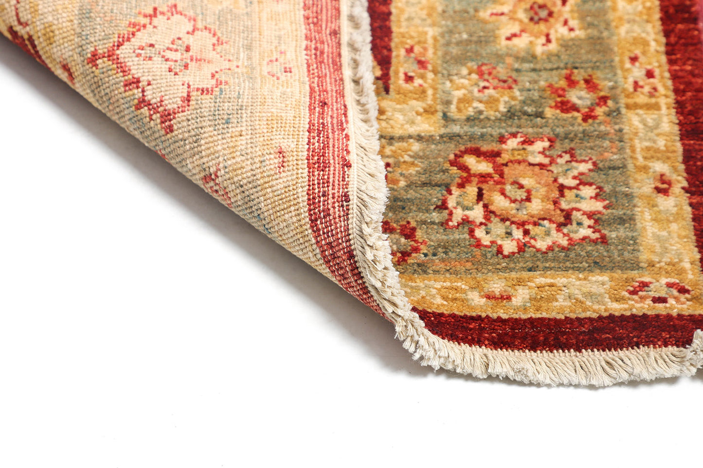 2.5x10 Hand-Knotted Ariana Carpet 2'.7" X 10'.5" Traditional, Red Fine Wool Runner Rug D40671