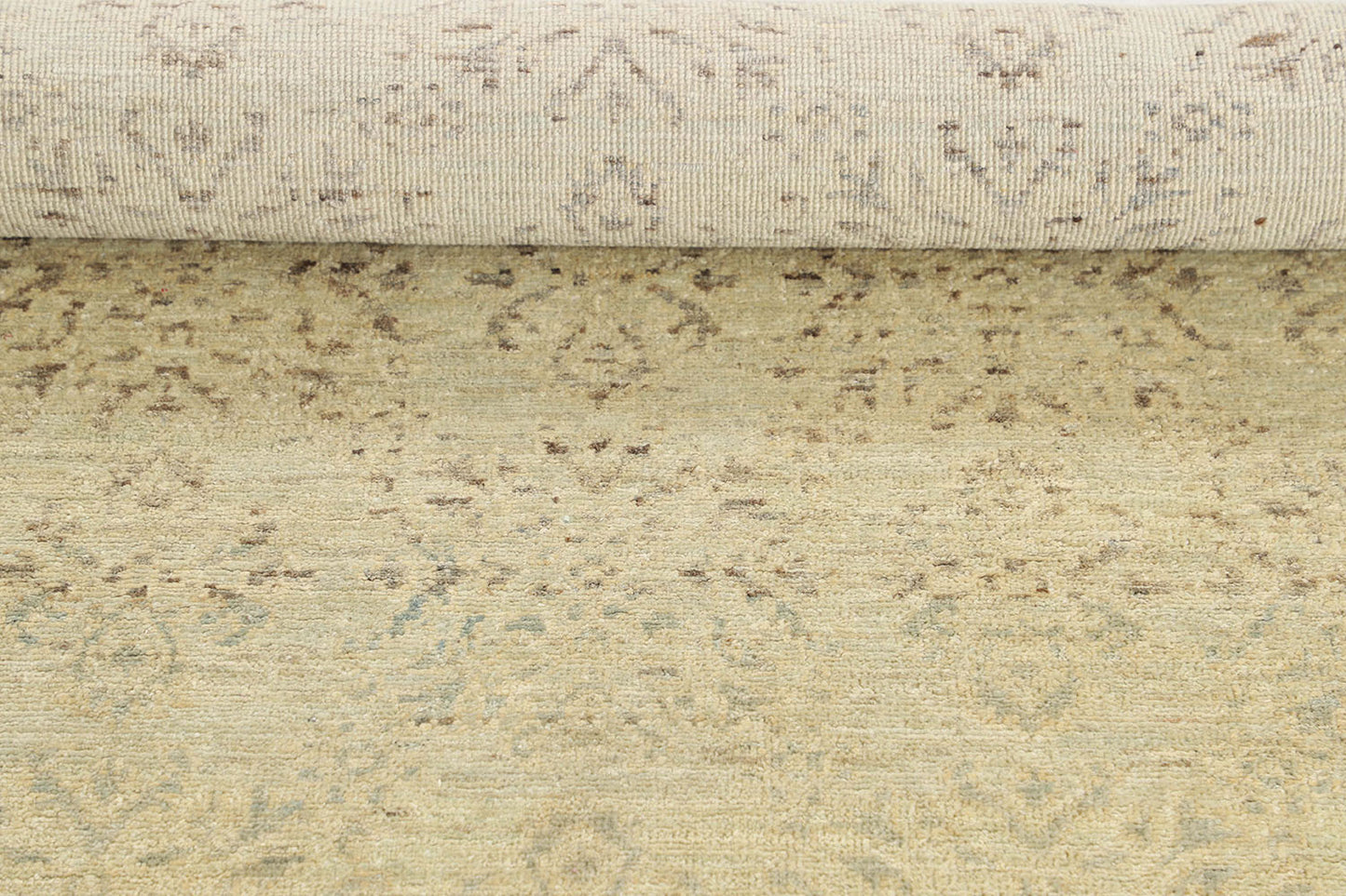 Hand-Knotted Oushak Carpet 6'.1" X 8'.10" Traditional, Grey Fine Wool Area Rug 6x9