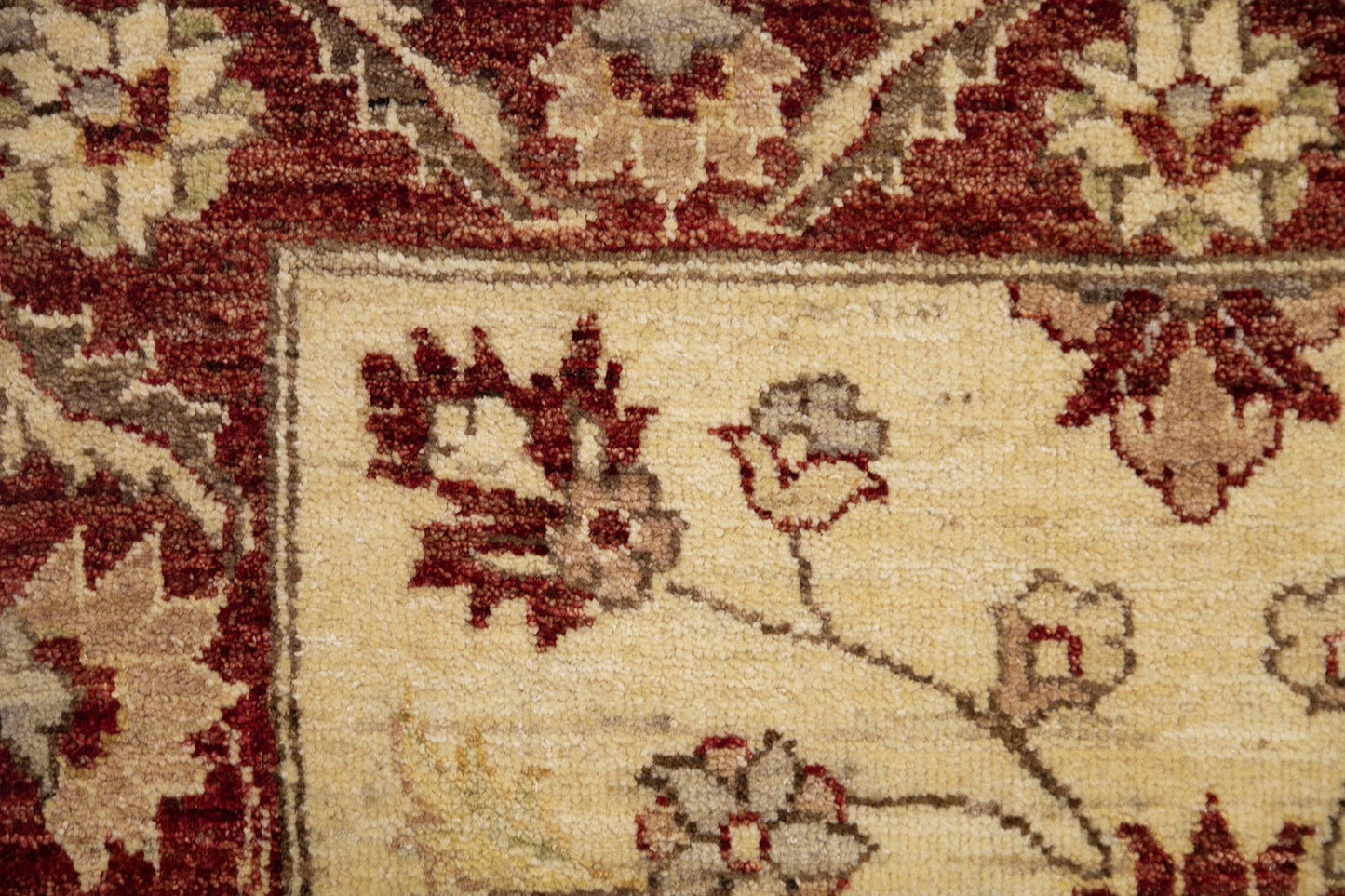 Hand-Knotted Oushak Carpet 3'.2" X 5'.4" Traditional, Ivory Fine Wool Accent Rug 3x5