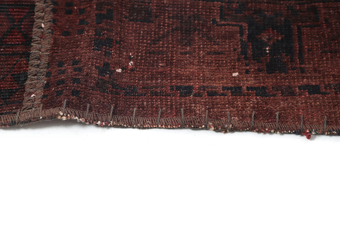 Hand-Knotted Gabbeh Carpet 5'.10" X 8'.2" , Brown Fine Wool Area Rug5.5x8 D44350