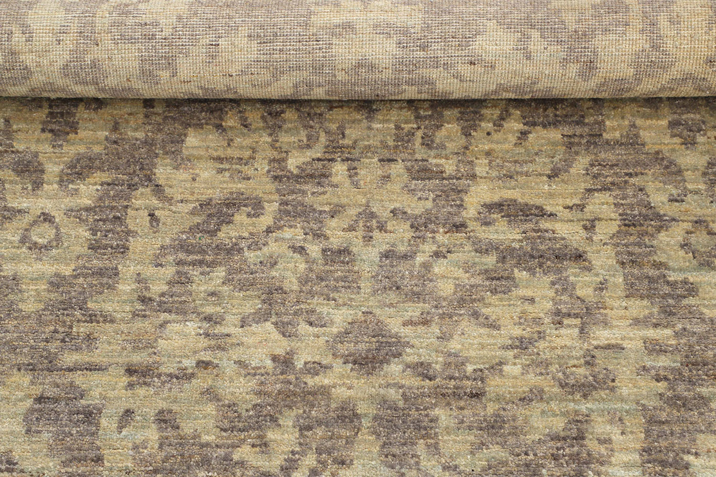 Hand-Knotted Oushak Carpet 4'.1" X 6'.3" Traditional, Grey Fine Wool Area Rug 4x6