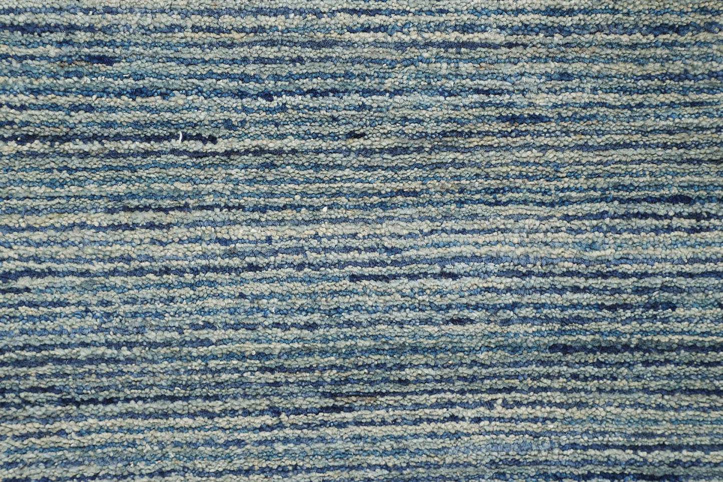 Hand-Knotted Gabbeh Carpet 8'.1" X 10'.1" , Blue Fine Wool Area Rug 8x10