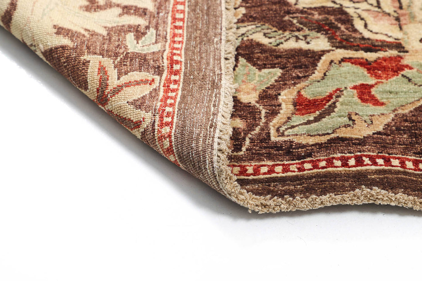 Hand-Knotted Gabbeh Carpet 5'.5" X 8'.6" Tribal, Brown Fine Wool Area Rug 5.5x8 D2641