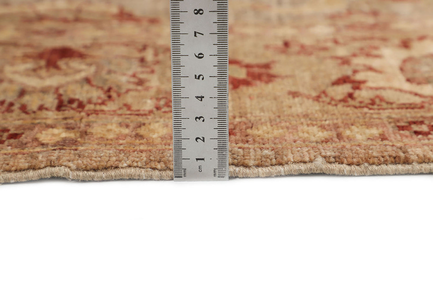 Hand-Knotted Oushak Carpet 4'.2" X 5'.9" Traditional, Green Fine Wool Area Rug 4x6