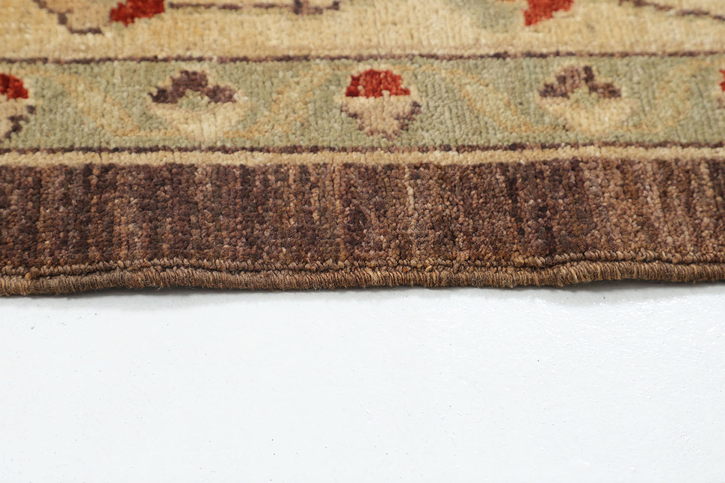 Hand-Knotted Oushak Carpet 9'.2" X 11'.9" Traditional, Brown Fine Wool Area Rug 9x12