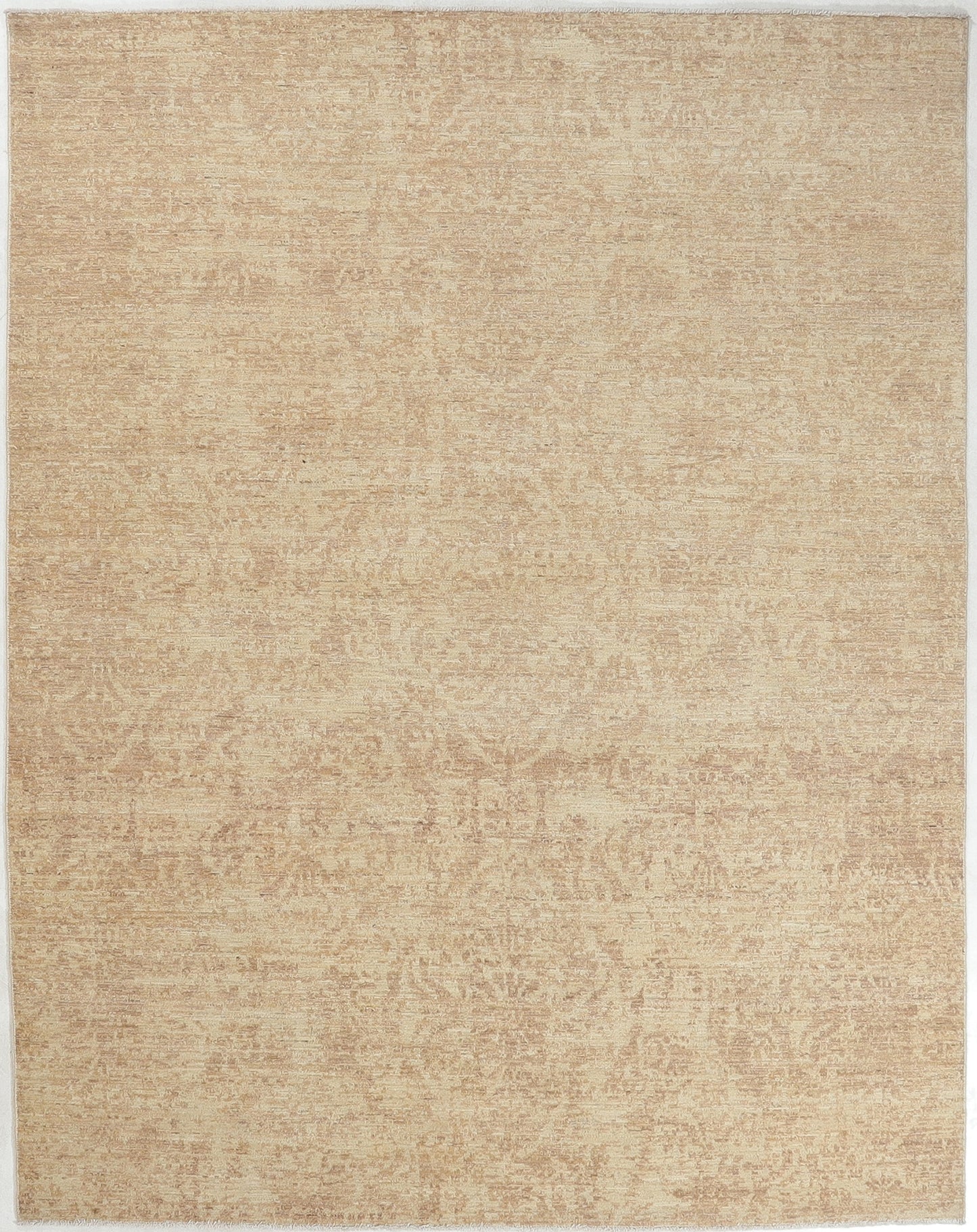 Hand-Knotted Oushak Carpet 8' X 10' Traditional, Ivory Fine Wool Area Rug 8x10