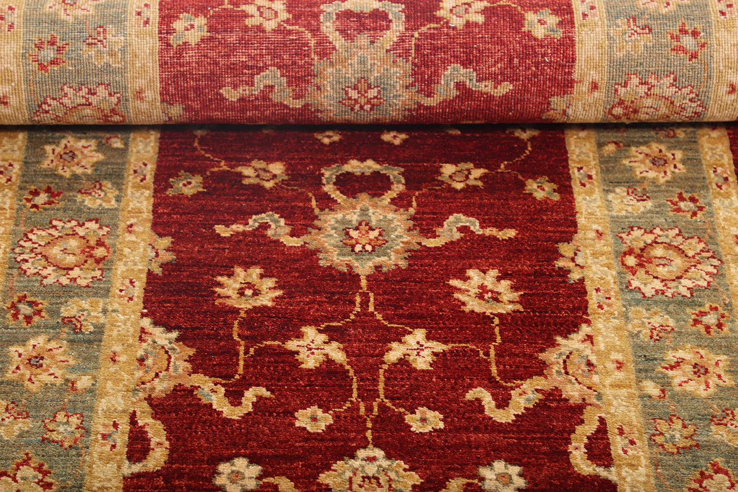 2.5x10 Hand-Knotted Ariana Carpet 2'.7" X 10'.5" Traditional, Red Fine Wool Runner Rug D40671