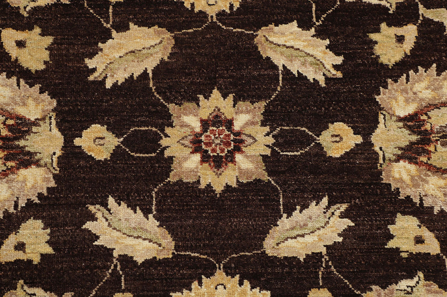 Hand-Knotted Oushak Carpet 9'.1" X 11'.10" Traditional, Brown Fine Wool Area Rug 9x12