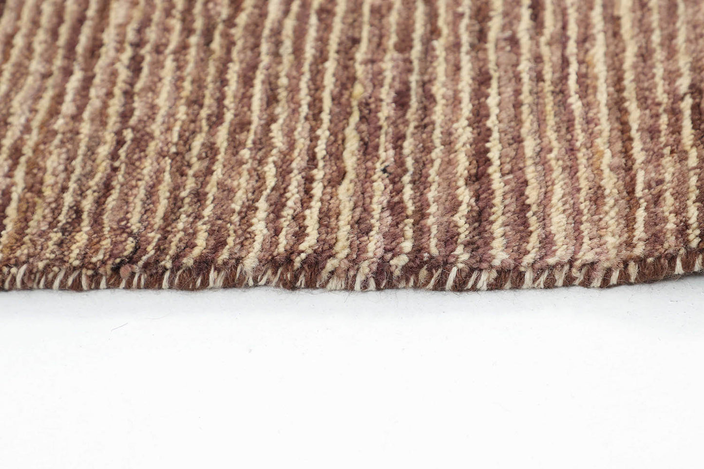 Hand-Knotted Gabbeh Carpet 5'.8" X 8'.7" , Brown Fine Wool Area Rug 6x9 D49145