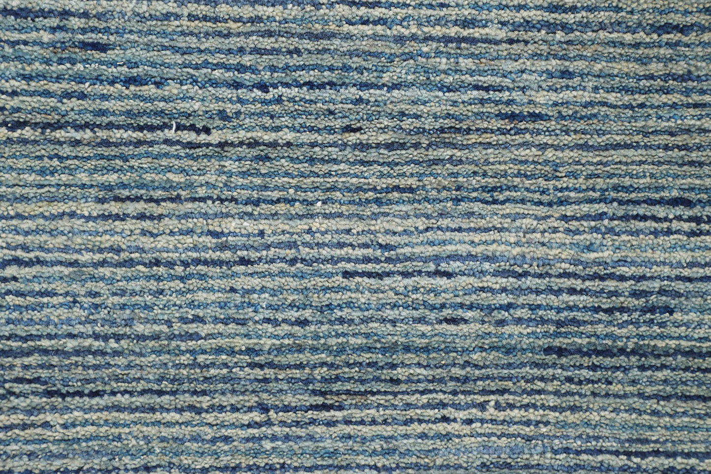 Hand-Knotted Gabbeh Carpet 8'.7" X 12' , Blue Fine Wool Area Rug 9x12
