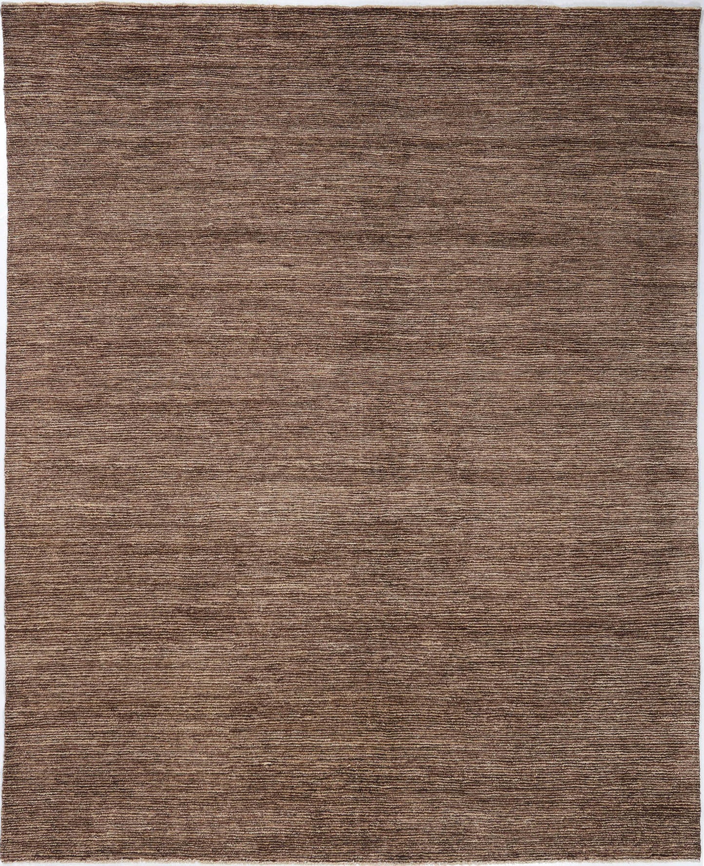 Hand-Knotted Gabbeh Carpet 7'.10" X 10' , Brown Fine Wool Area Rug 8x10