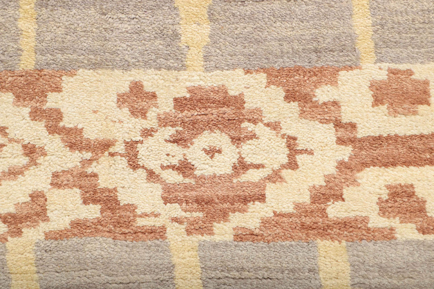 Hand-Knotted Gabbeh Carpet 8'.4" X 10'.4" , Grey Fine Wool Area Rug 8x10