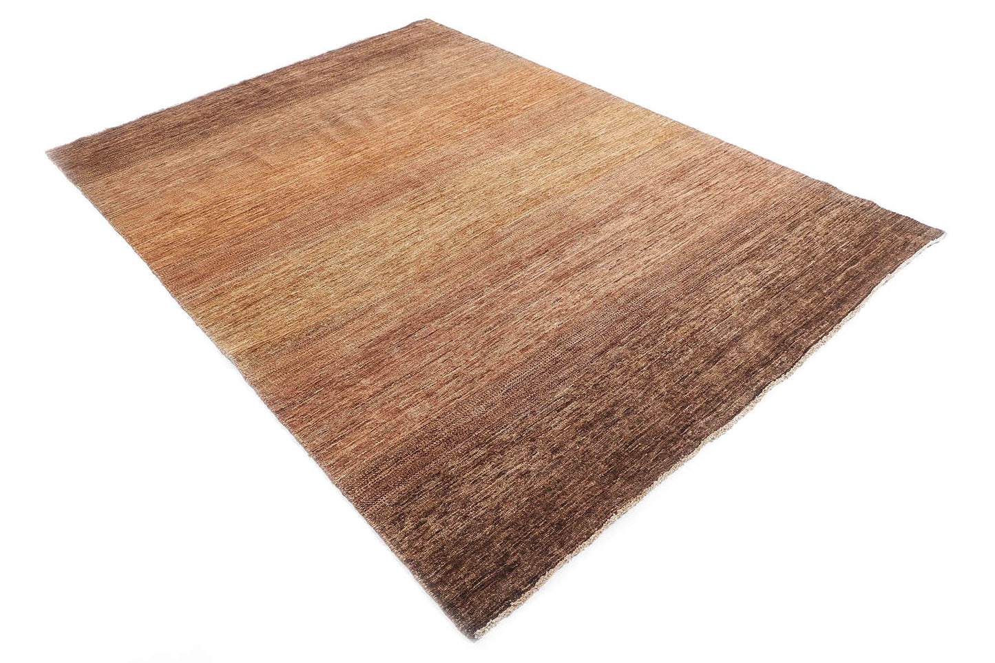 Hand-Knotted Oushak Carpet 5'.11" X 8'.1" Traditional, Brown Fine Wool Area Rug 5.5x8