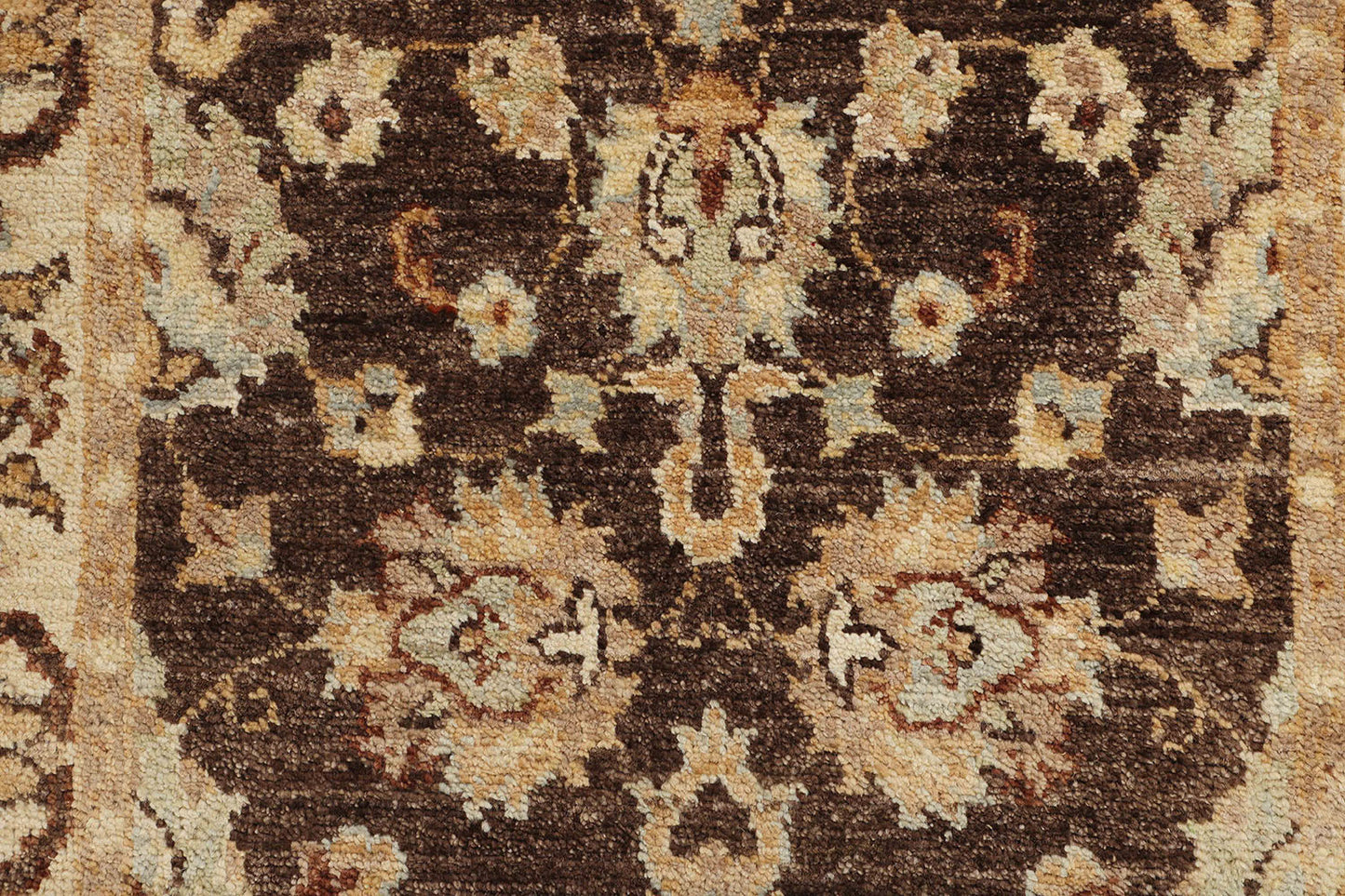 Hand-Knotted Oushak Carpet 2'.7" X 4'.8" Traditional, Brown Fine Wool Accent Rug 2.5x4