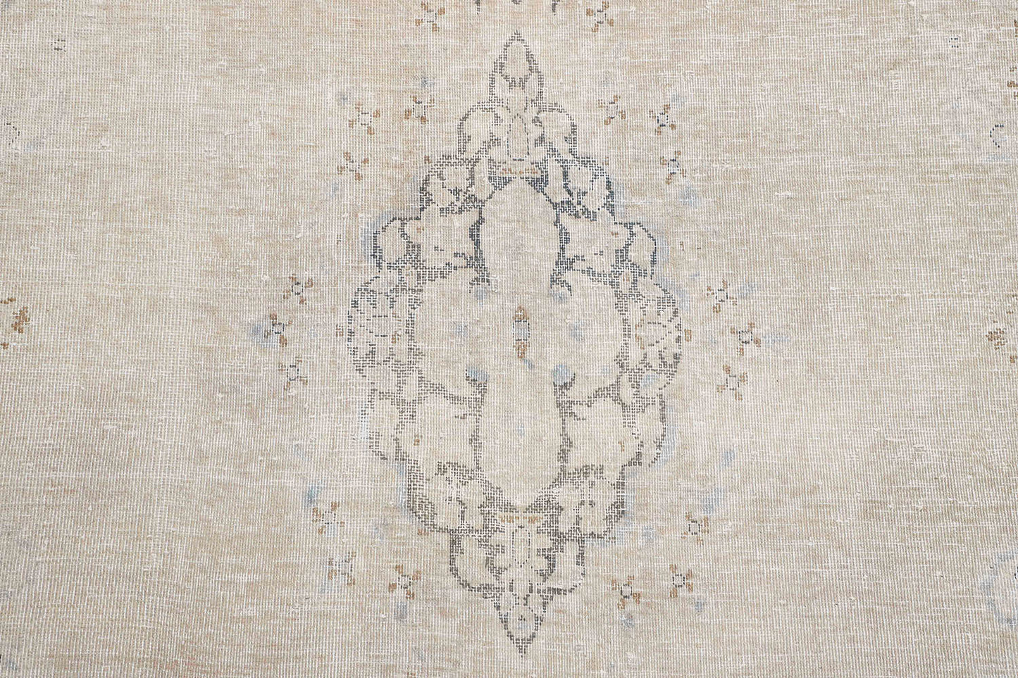 Hand-Knotted Vintage Antique Carpet 4'.7" X 7'.11" Beige Fine Wool Area Rug 5x8