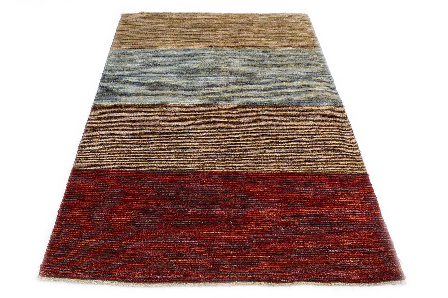 Traditional Hand-Knotted Gabbeh Baluch Area Rugs Beige/Red Color 100% Wool Rugs (4 x 6) 4x6